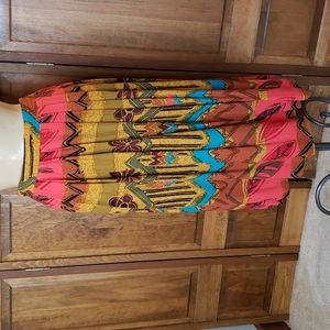 Melrose Colorful Vintage Skirt Sz 6